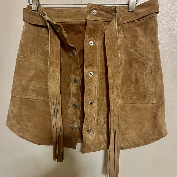 Blank Suede Skirt - Picture 5 of 15